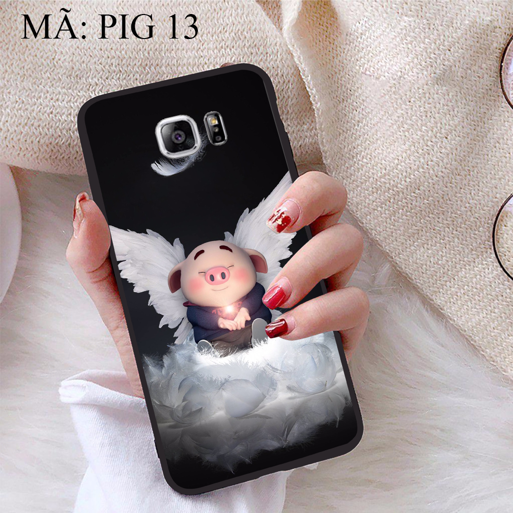 Ốp lưng iCase dành cho Samsung Galaxy Note 5 viền dẻo TPU BST Pig Cute