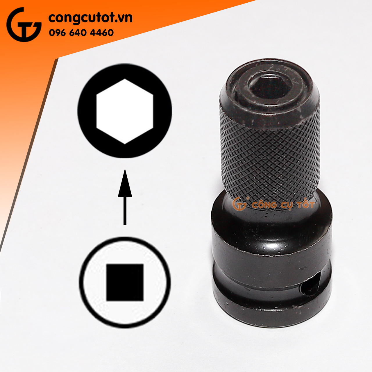 Đầu chuyển máy bắn bulong sang bắn vít chuôi lục giác 6.35mm đầu dài
