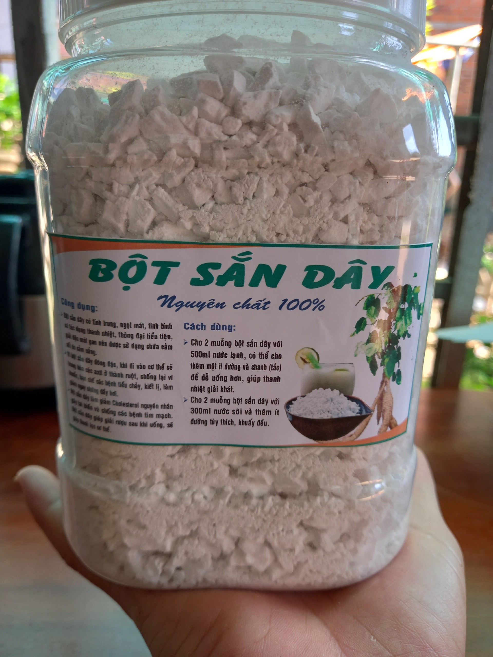 500g bột sắn dây ta nguyên chất hàng xưởng nhà làm giải nhiệt rất tốt_bsdnc