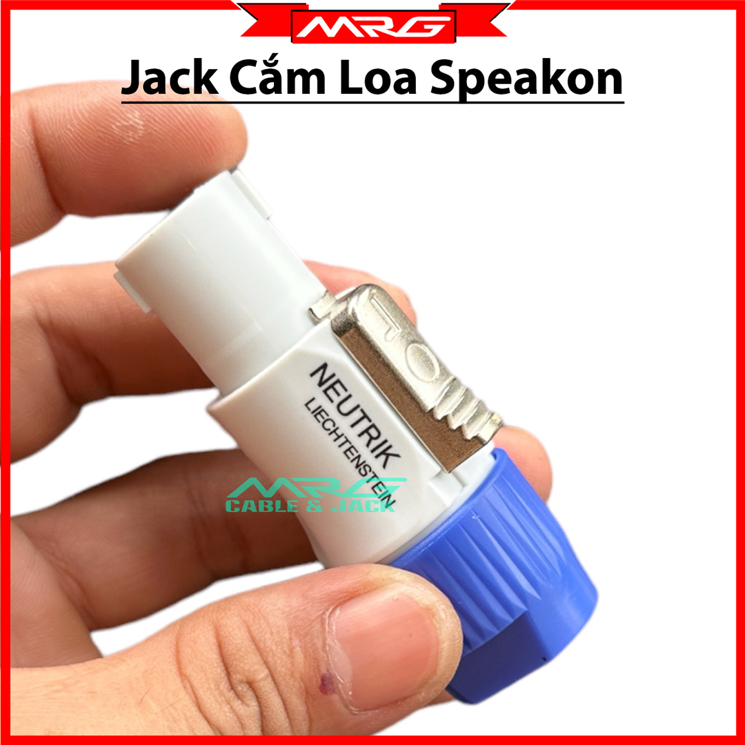 Jack Loa Neutrik Speakon Màu Trắng, giá 1 chiếc | jack neutrick, jack kết nối loa, giắc cắm âm thanh, jack cắm loa sân khấu.