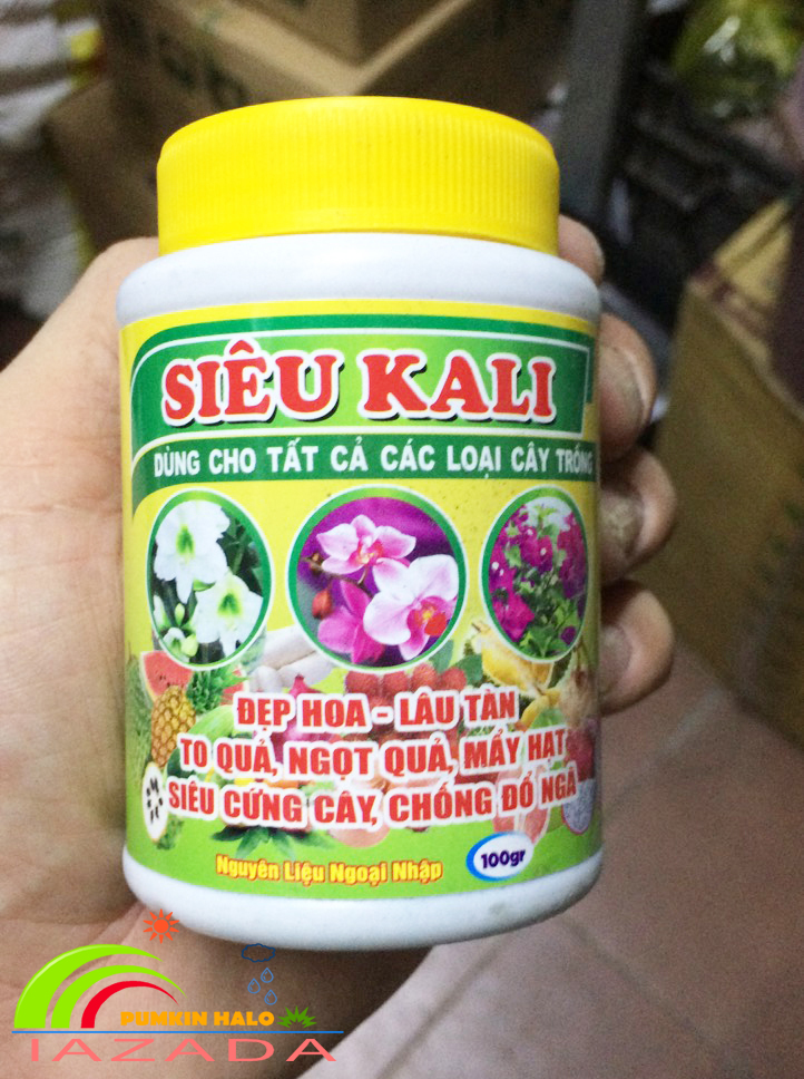 [HCM]siêu kali-phân đa lượng kali lọ 100gram-hàng công ty chất lượng tốt