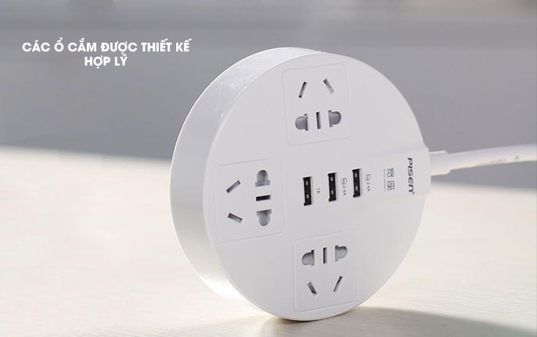[HCM]Ổ cắm điện Pisen KY-33(EP)