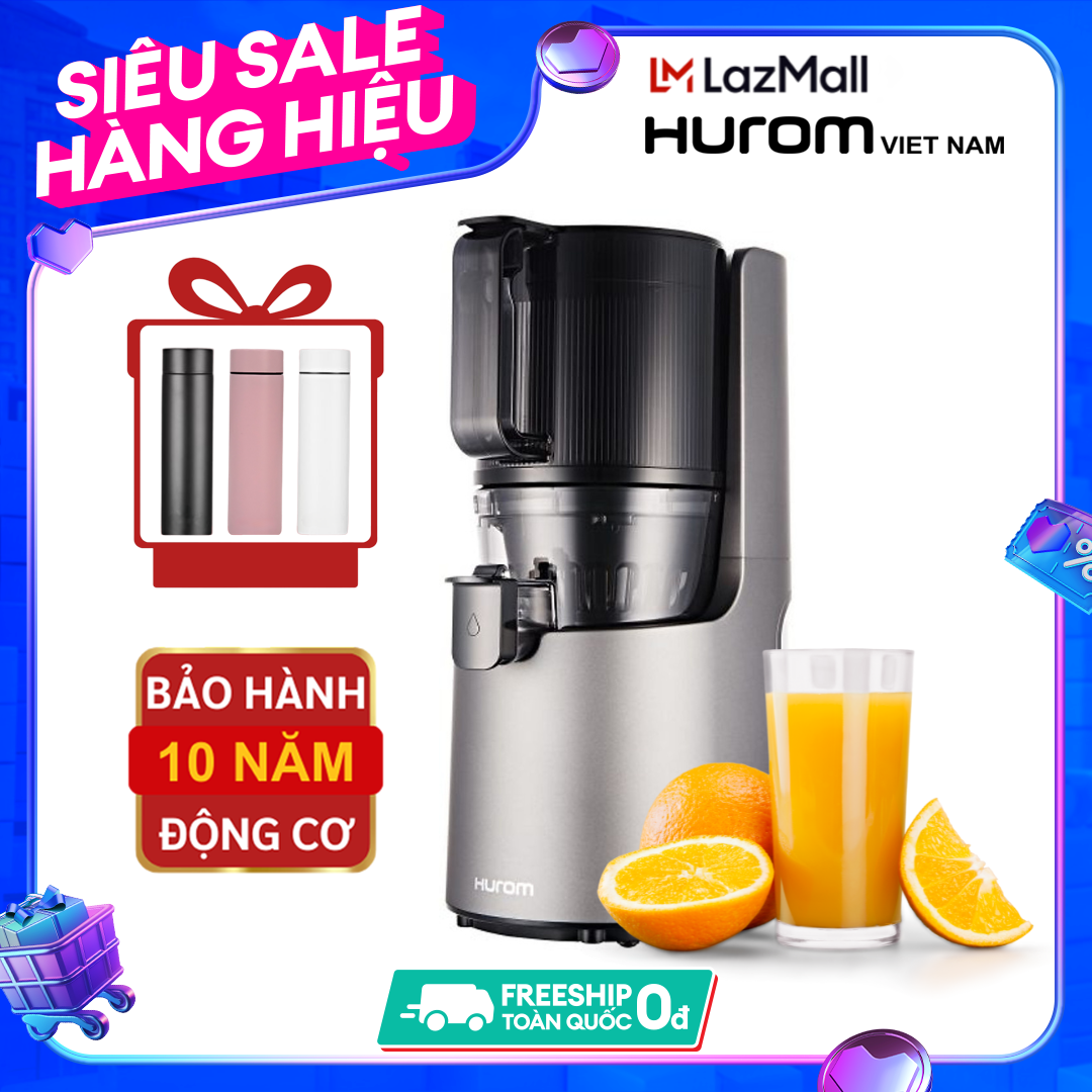 Máy ép chậm Hurom H200, Ép kiệt bã, Khoang chứa lớn, Công suất 200W, 43 vòng quay /phút l Bảo hành động cơ 10 năm