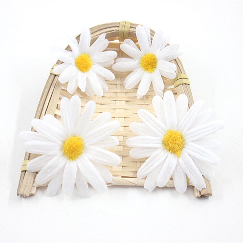 [HCM]Đầu Hoa Cúc Hoạ Mi Không Cành-Hoa Giả Không Cành Dùng Trang Trí Căm Hoa Làm Hàng Handmade