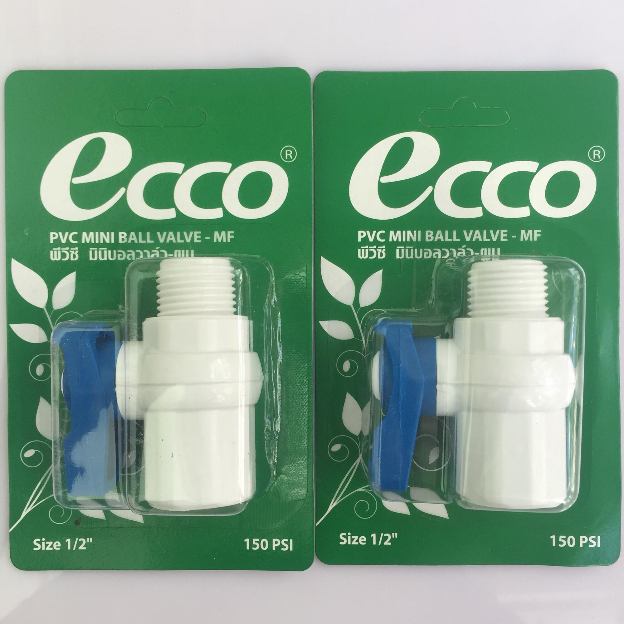Bộ 2 van khống chế cao cấp Ecco 2 đầu răng phi 21 đạt tiêu chuẩn quốc tế nhập khẩu từ Thái Lan