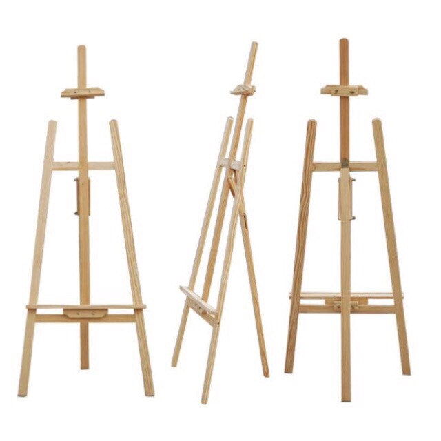 Giá vẽ gỗ DIY tháo lắp phủ lớp sơn PU bóng mượt 1m50cm