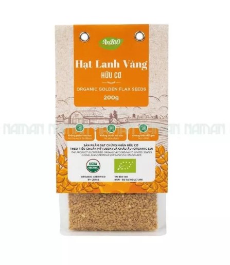 Hạt Lanh Vàng Hữu Cơ Anbio 200G