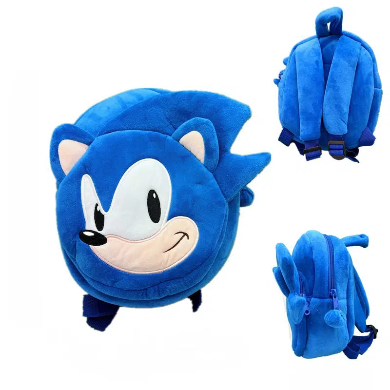 Balo hoạt hình Sonic The Hedgehog Đồ chơi hoạt hình Sonic sang trọng, balo búp bê, balo hoạt hình