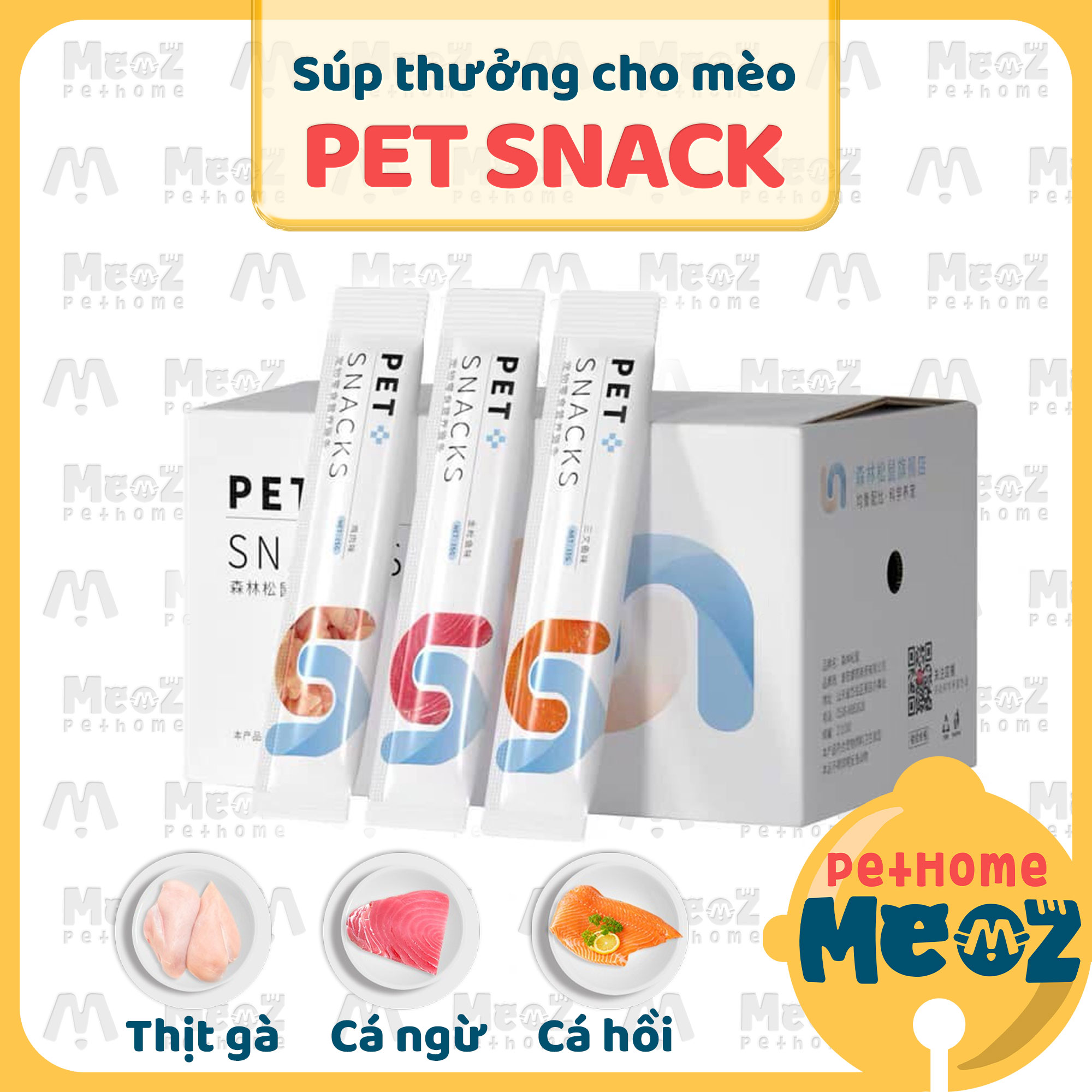 Pet Snack Súp thưởng cho mèo - Súp thưởng petsnack vỏ màu