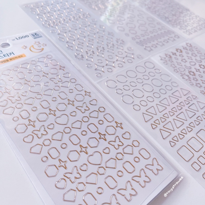 Set 5 stickers Daiso Hàn