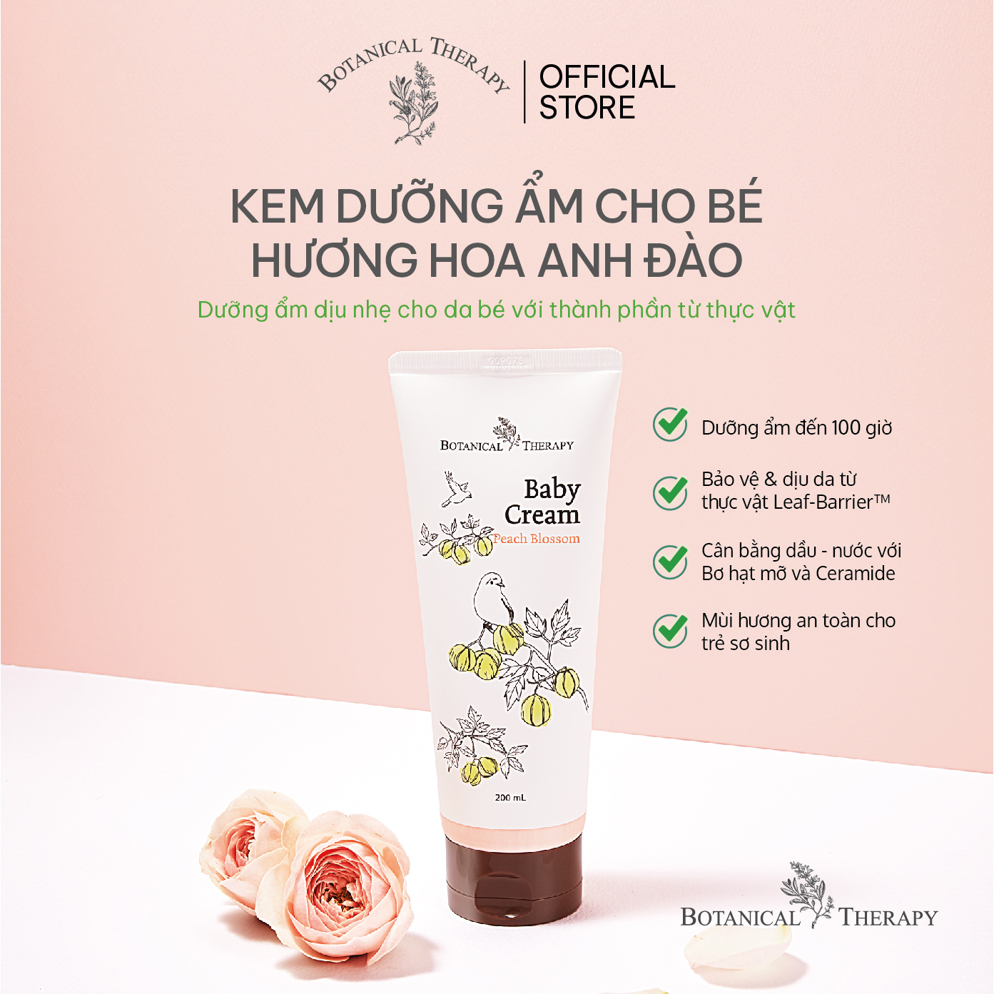 Kem dưỡng da em bé botanical therapy