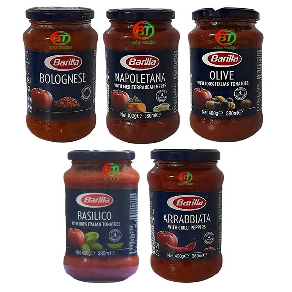 Sốt Barilla loại lọ 400g - nhiều vị