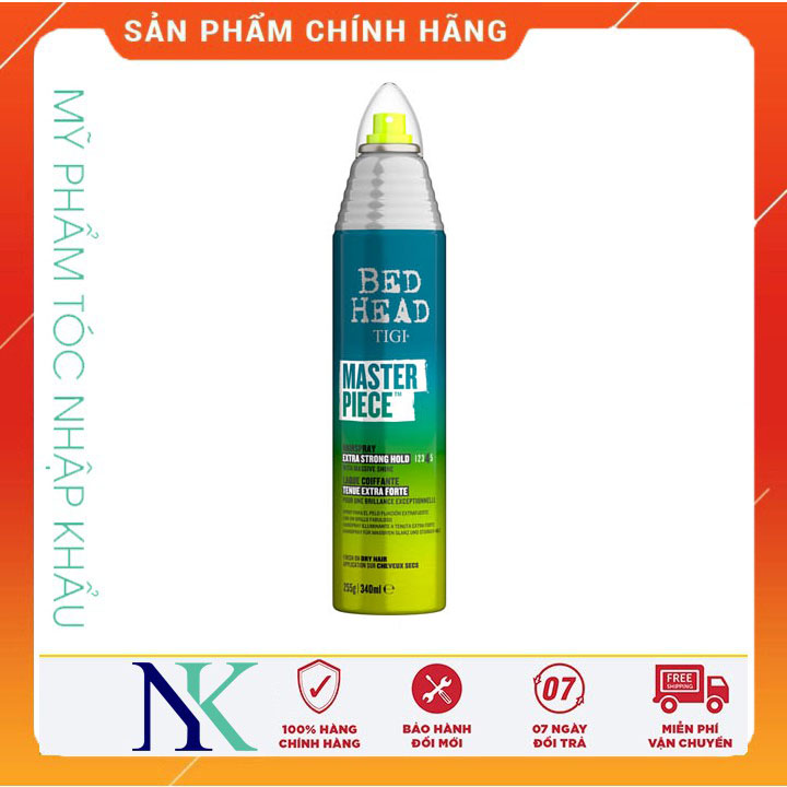 Xịt Cực Bóng Cứng Trung Bình Tigi Bed Head Masterpiece Massive Shine Hairspay 340Ml