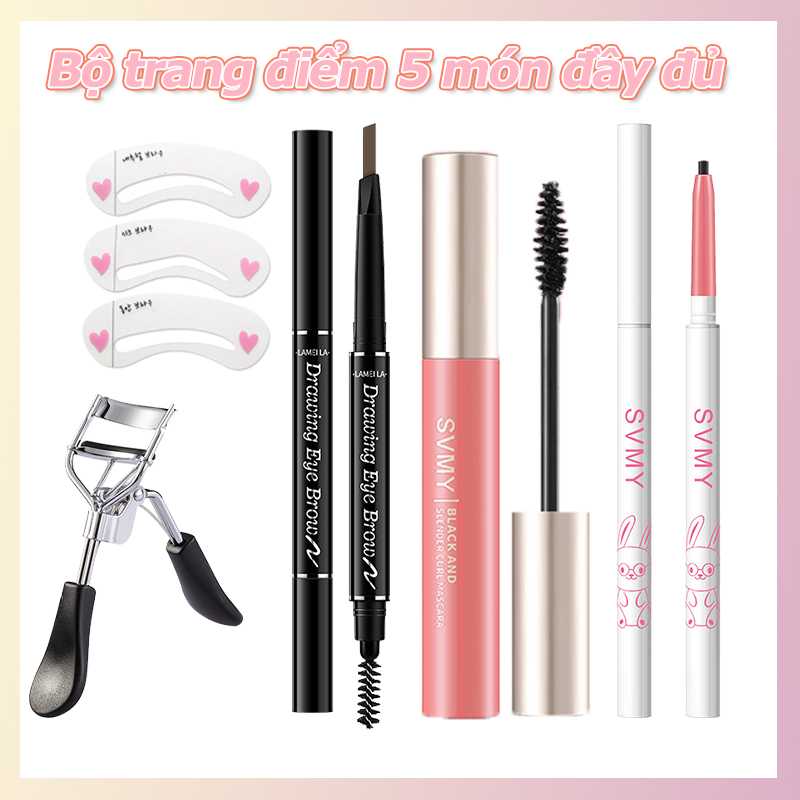 [HCM][Peachy Sis Shop] Bộ 5 miếng trang điểm mắt/Chuyên nghiệp Kẻ mắt dạng lỏng Chì Kẻ Mắt Sáng Chống Nước Suốt 24 GiờVIBELYKhông thấm nước chống mồ hôi và lâu dài