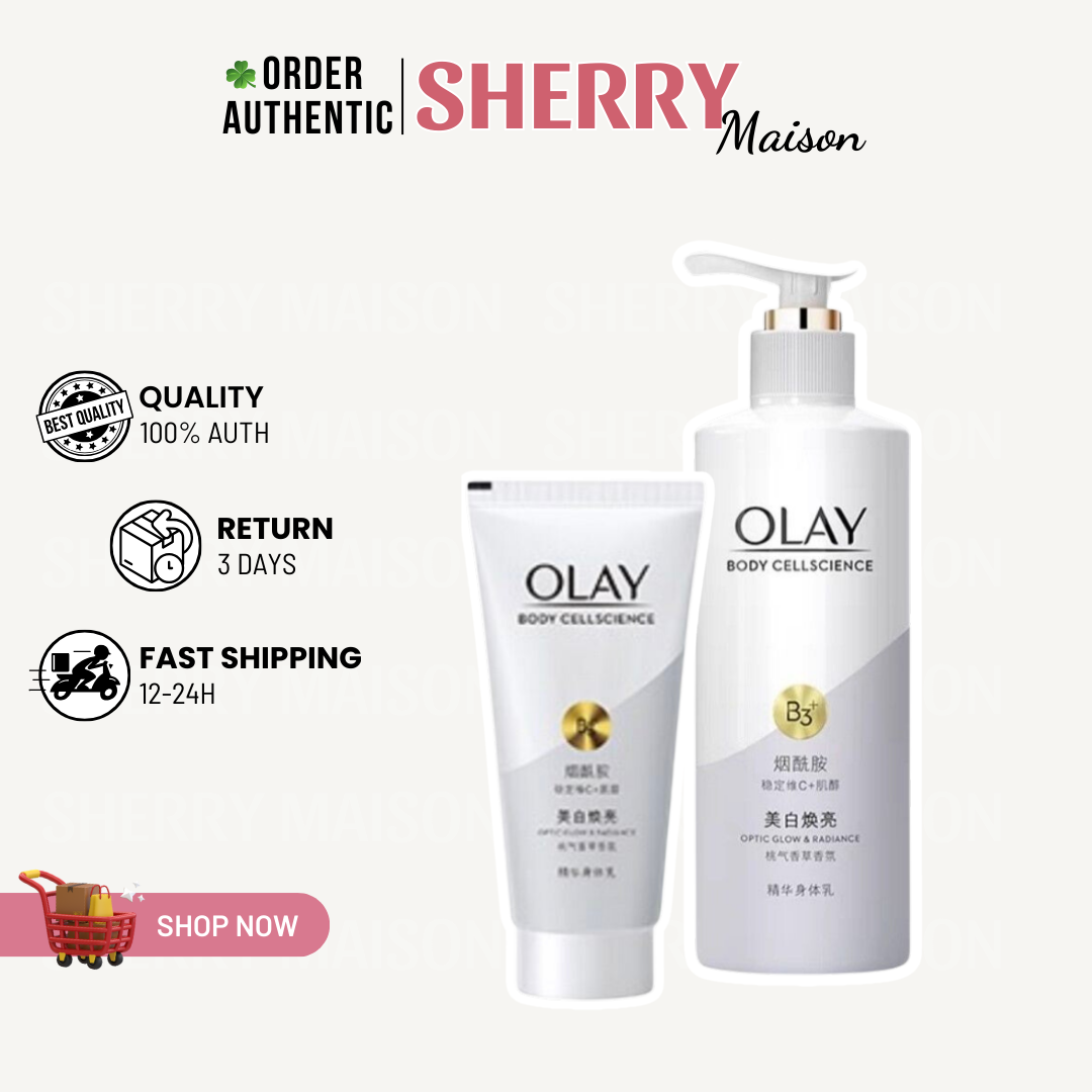 Dưỡng thể olay body cellscience b3+ optic glow & radiance body lotion 250ml