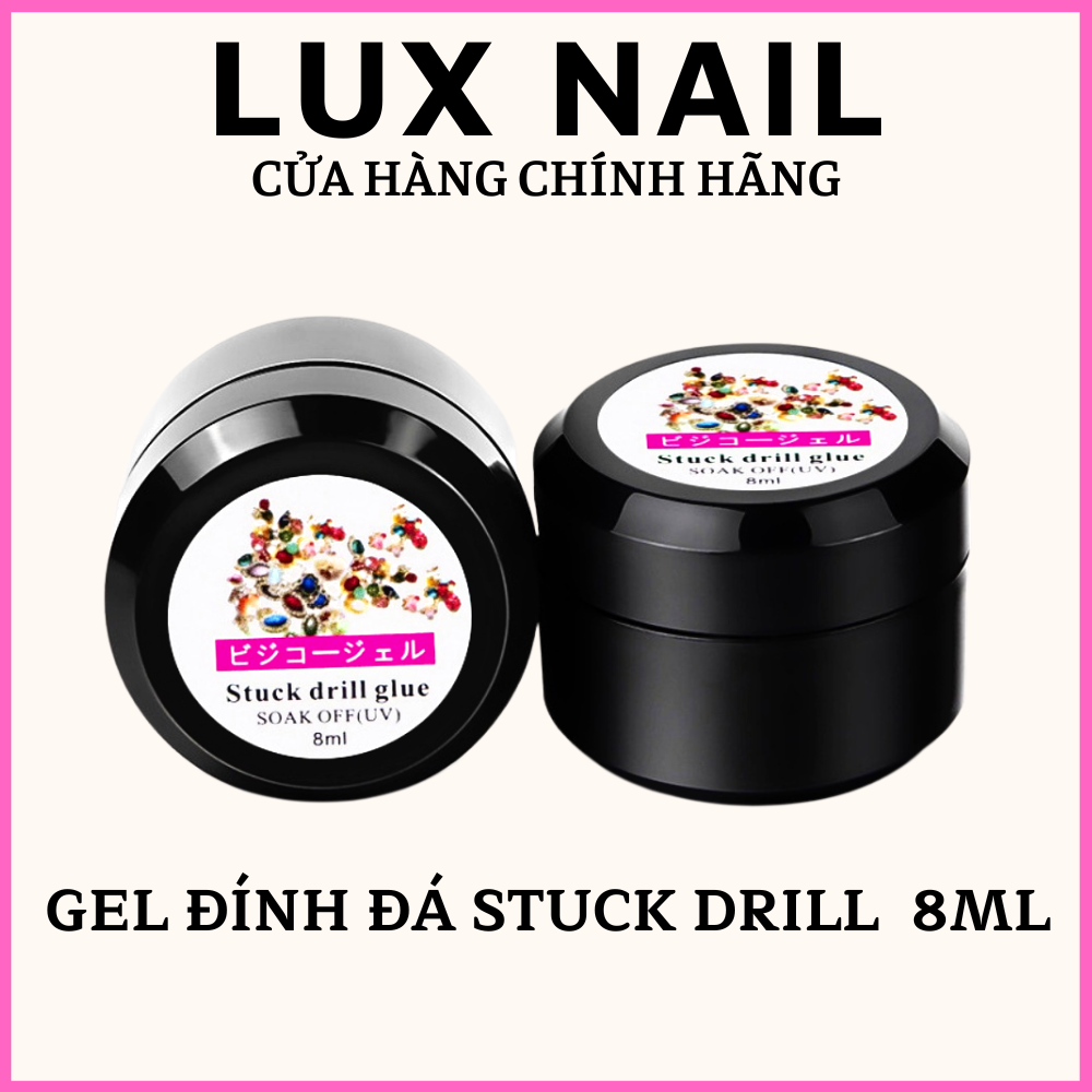Gel đính đá nail , hũ gel gắn đá stuck drill glue 8ml chuyên dụng cho dân làm nail