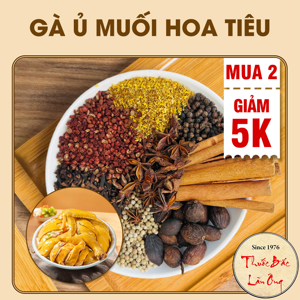  Set nguyên liệu gà ủ muối hoa tiêu gia vị thảo mộc ủ gà thơm ngon kèm công thức chuẩn 