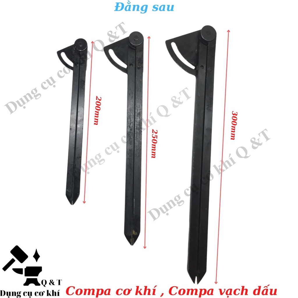 Compa kỹ thuật cơ khí , Compa vạch dấu trên kim loại sắt thép inox