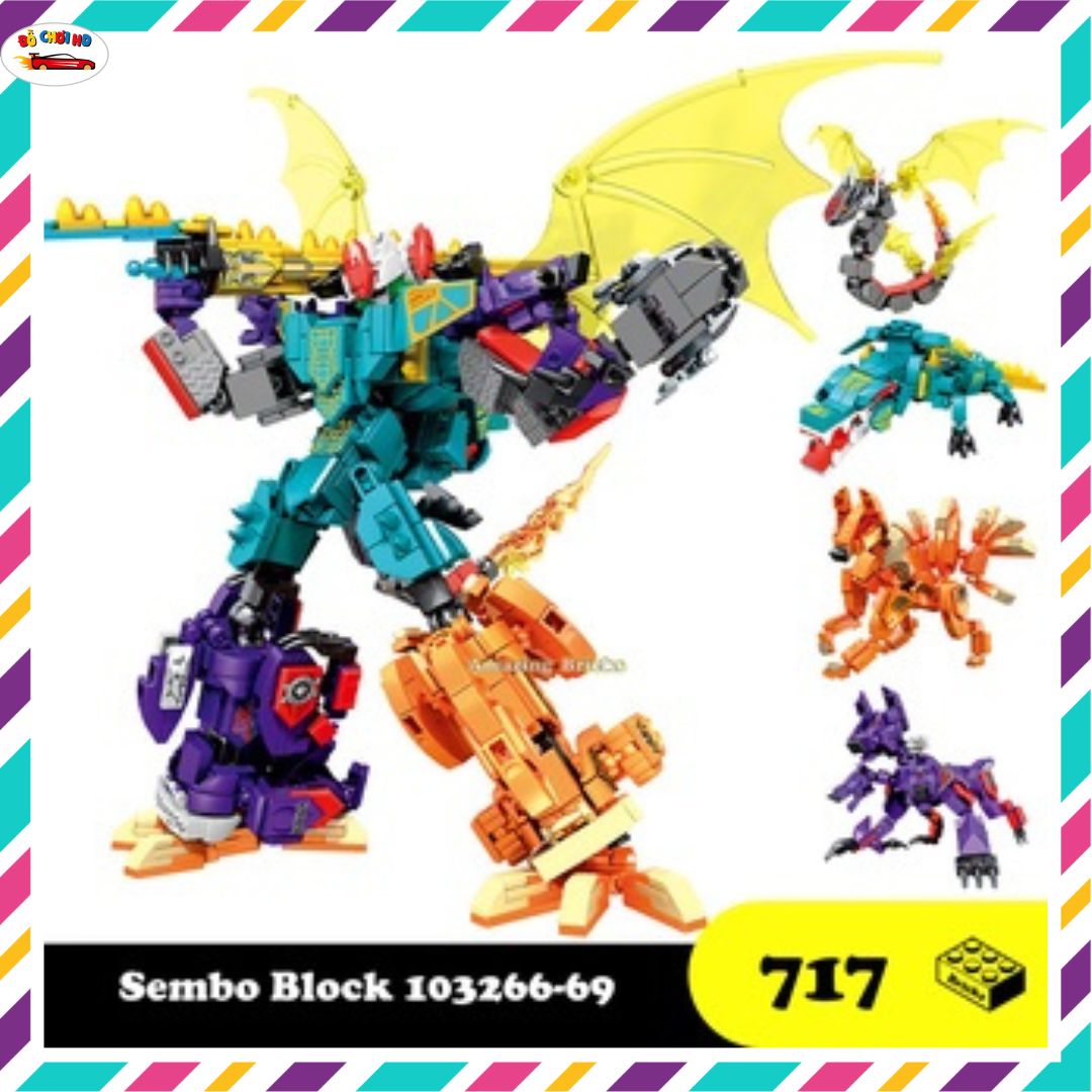 Xếp hình lego robot, lắp ráp lego robot thú đại ngục đồ chơi thông minh, mô hình robot