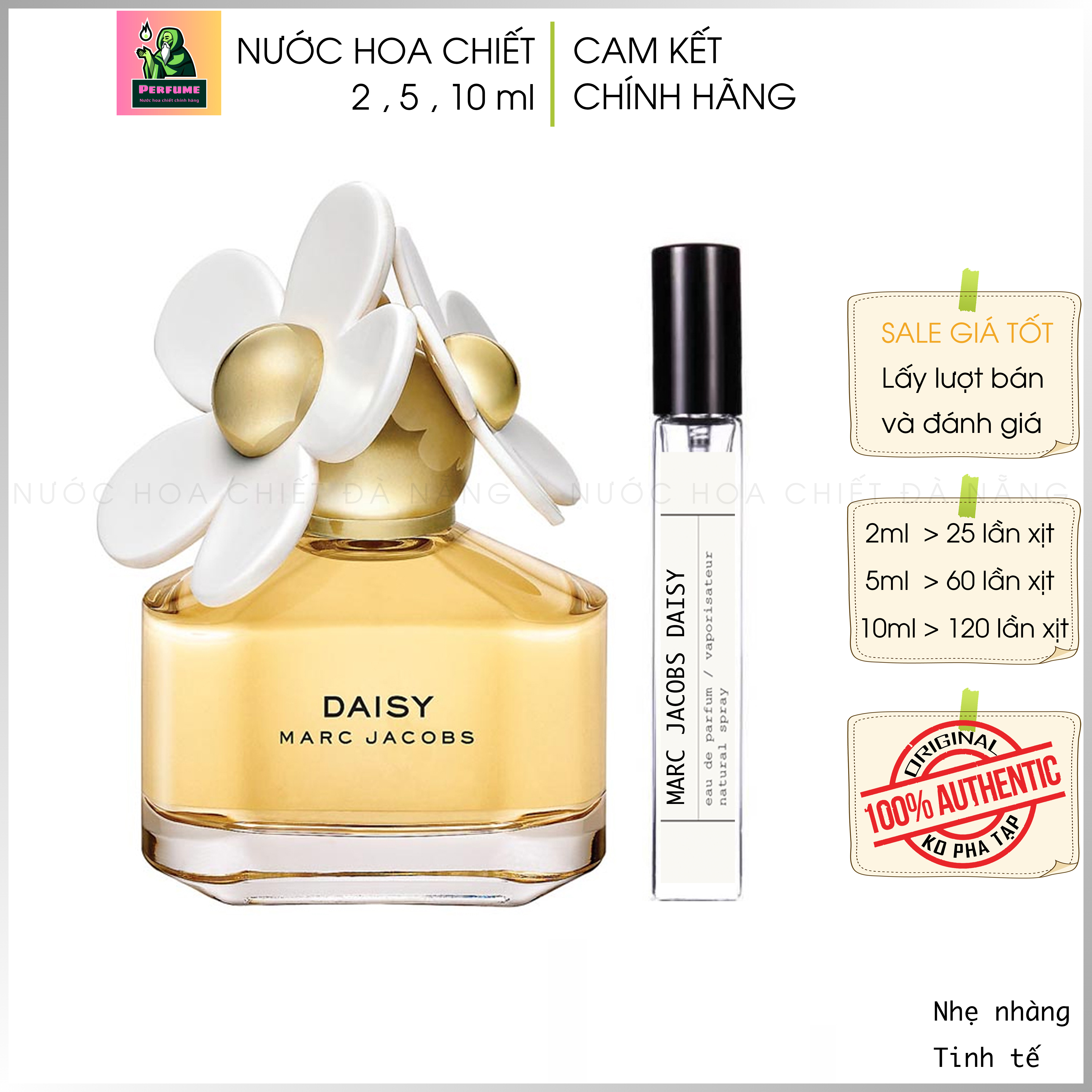 Nước hoa marc jacobs daisy chiết 2 5 10ml || cam kết chính hãng