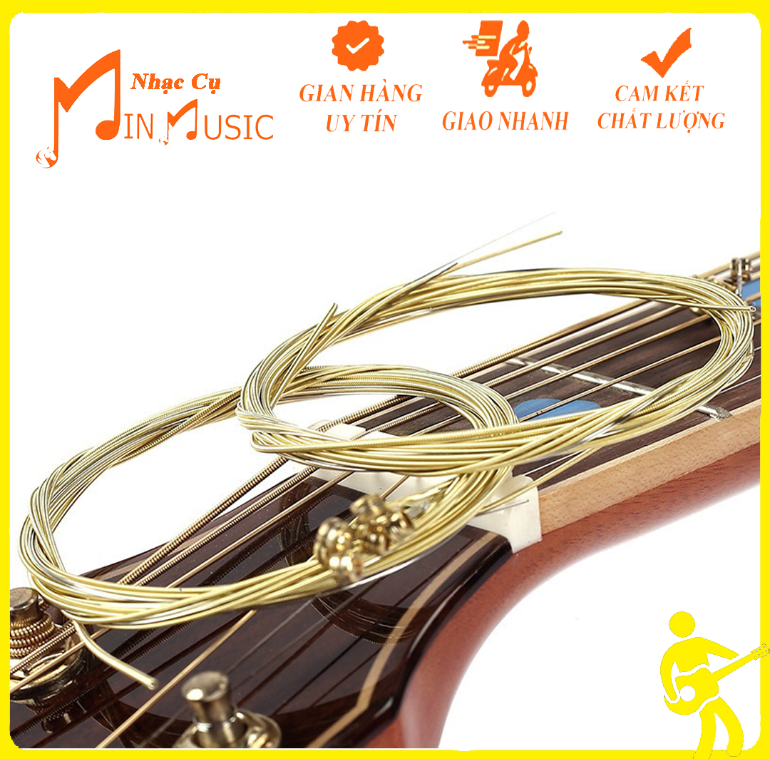 Dây Đàn Guitar Acoustic I Bộ Dây Đàn Guitar Size Chuẩn 11 I Dây Chất Lượng Tốt
