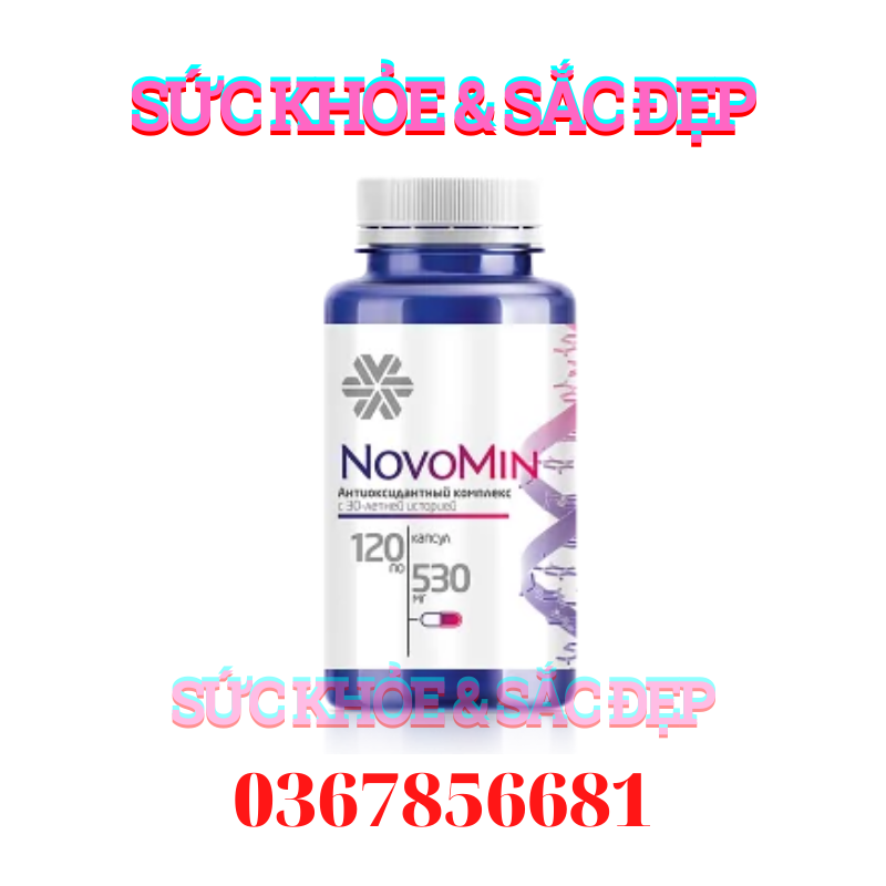 [Novomin] Viên uống chống oxy hóa, phục hồi tế bào khỏe mạnh Siberian Novomin Formula 4 – 120 viên – Date T11/2023