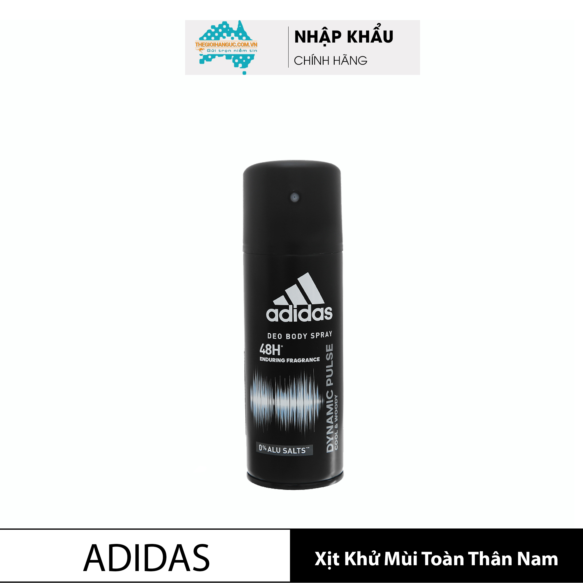 Xịt khử mùi toàn thân nam adidas dynamic pulse 150ml