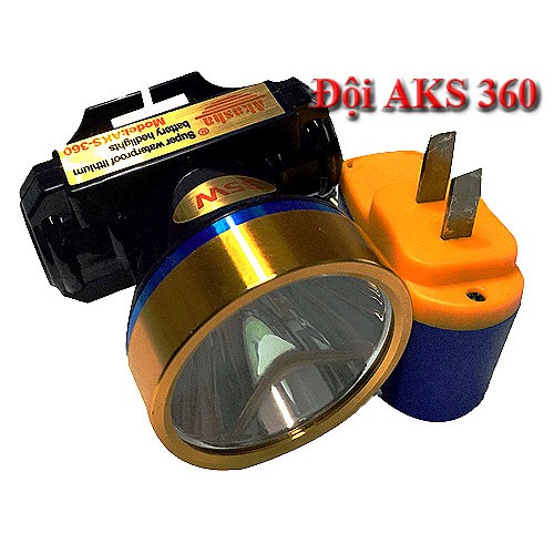 Đèn pin led đội đầu siêu sáng akasha aks-360 / 45w, đèn lấy rái tai loại tốt