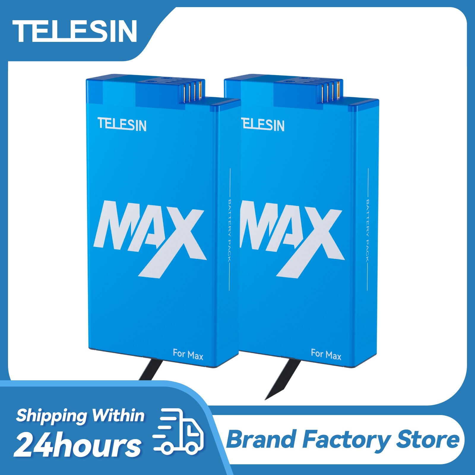 Telesin pin cho gopro max pin lithium 1600mah có thể sạc lại cho gopro max pin máy ảnh hành động essories