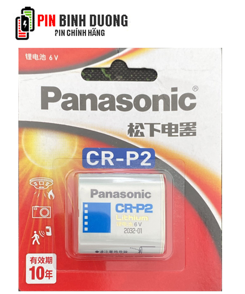 Pin panasonic cr-p2; pin cr-p2; pin 6v lithium panasonic cr-p2 vỉ 1viên