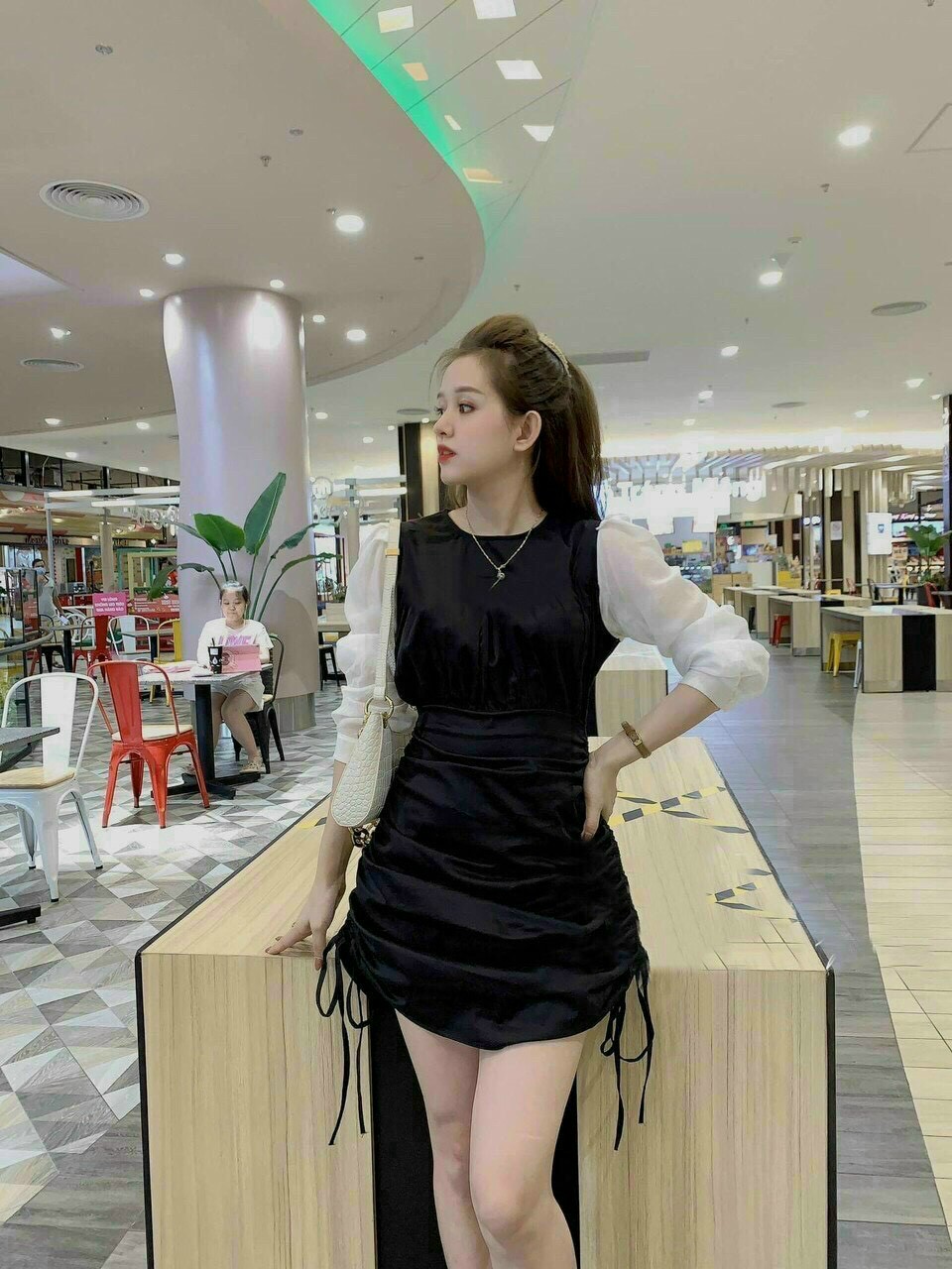 Đầm nữ rút sườn đi tiệc siêu xinh