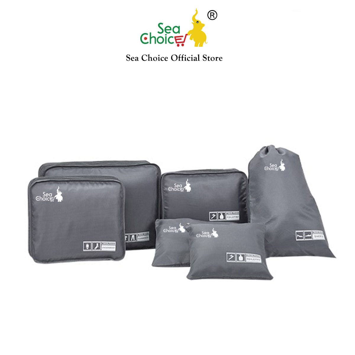 6 Cái Túi lưu trữ du lịch Sea Choice SC197 bộ đóng gói túi xách tay gọn gàng thấm nước Người tổ chức Quần áo Quần áo Đồ lót