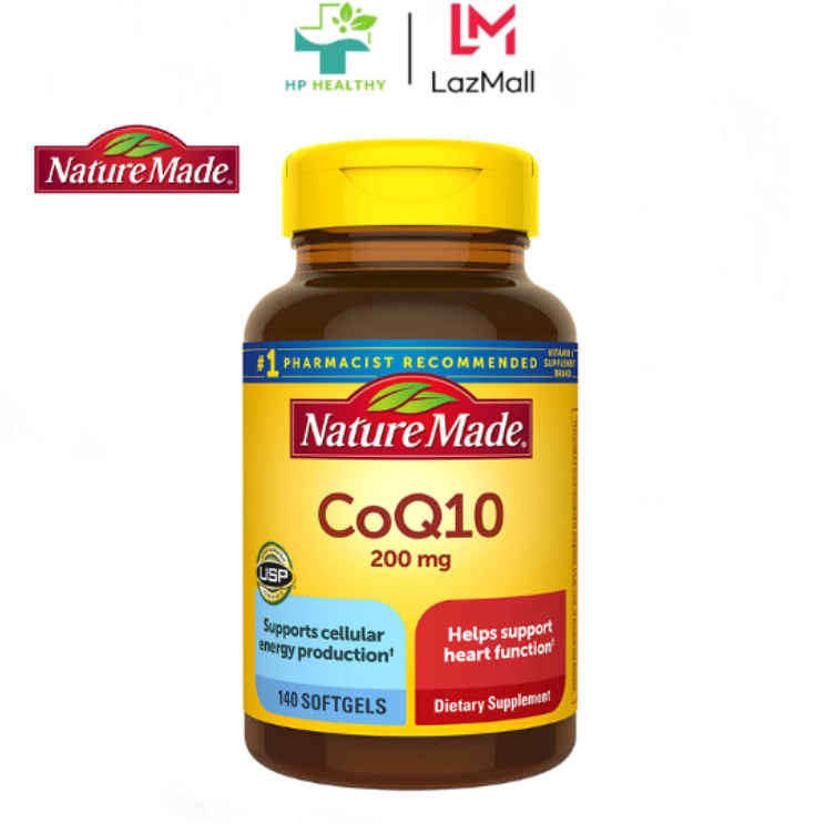 Viên uống tim mạch Nature Made CoQ10 200 mg 140 Viên