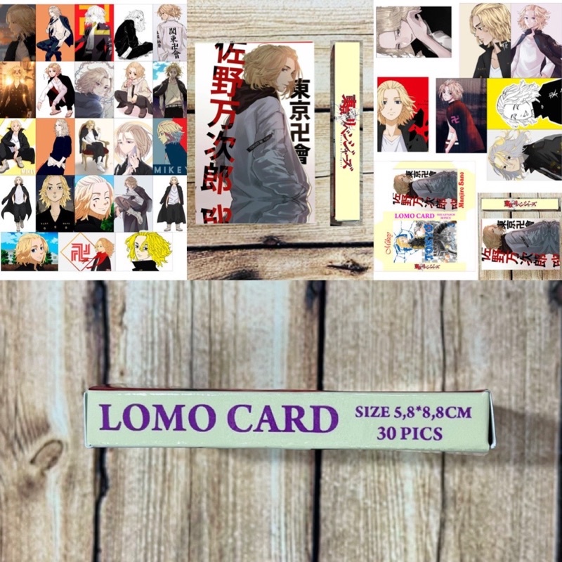 bộ 30 ảnh Lomo card Mikey Manjino Sano Tokyo revengers/ Lomo card Mykey