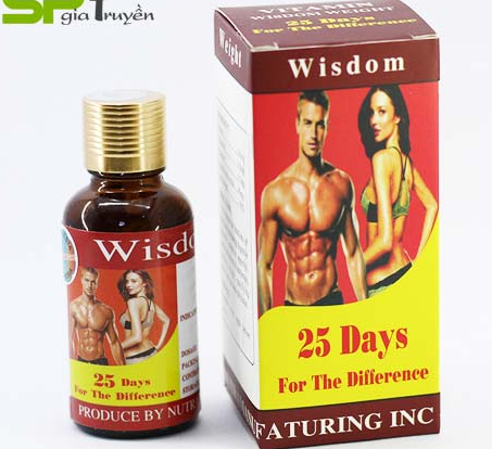 Viên Uống Hỗ Trợ Tăng Cân Và Cơ Bắp Wisdom Weight (Hộp 25 Viên) Chiết Xuất 100% Từ Mầm Hạt Đậu Nành Lên Men Chứa Hàm Lượng Dinh Dưỡng Cao
