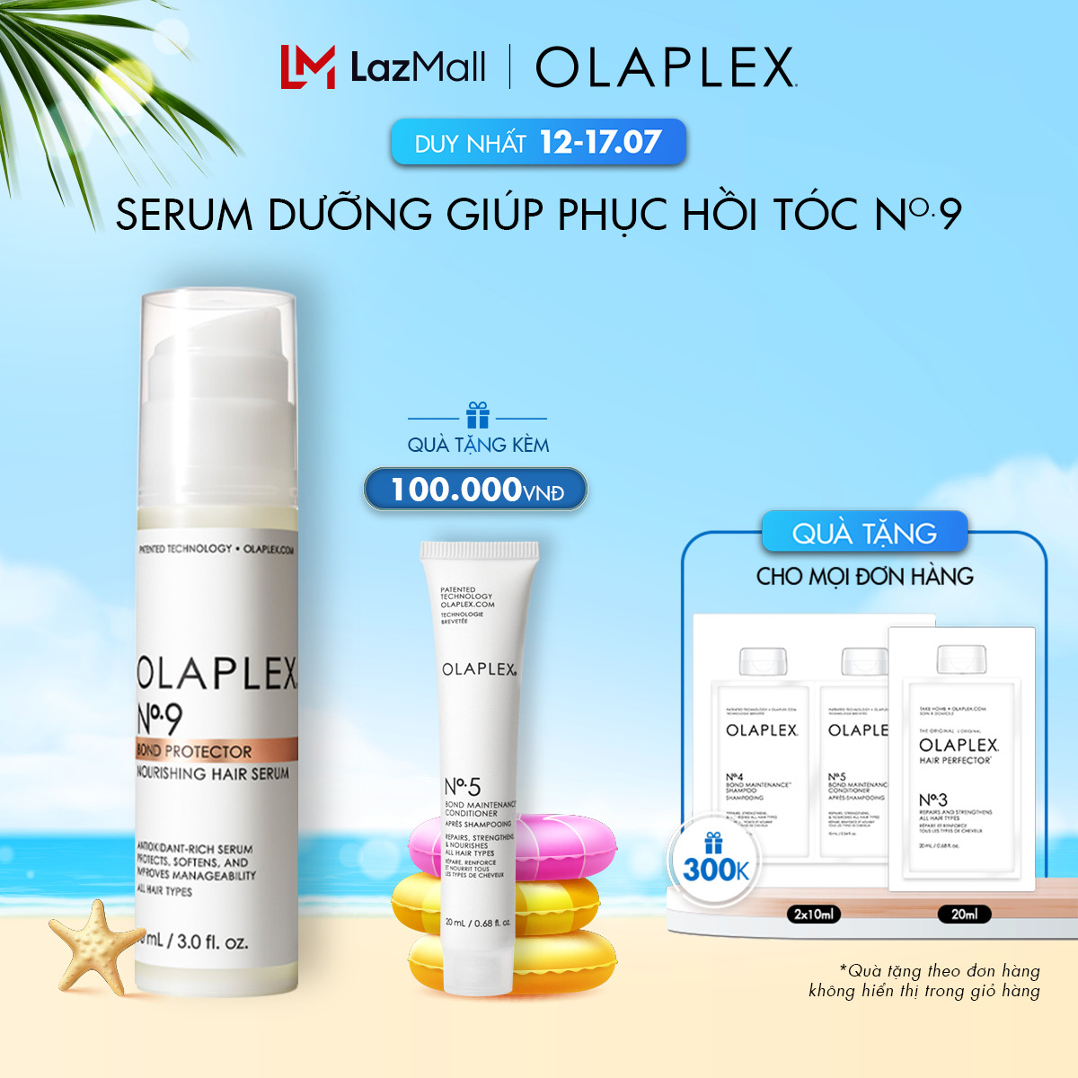 Serum dưỡng giúp phục hồi tóc Olaplex No.9 Bond Protector Nourising Hair Serum