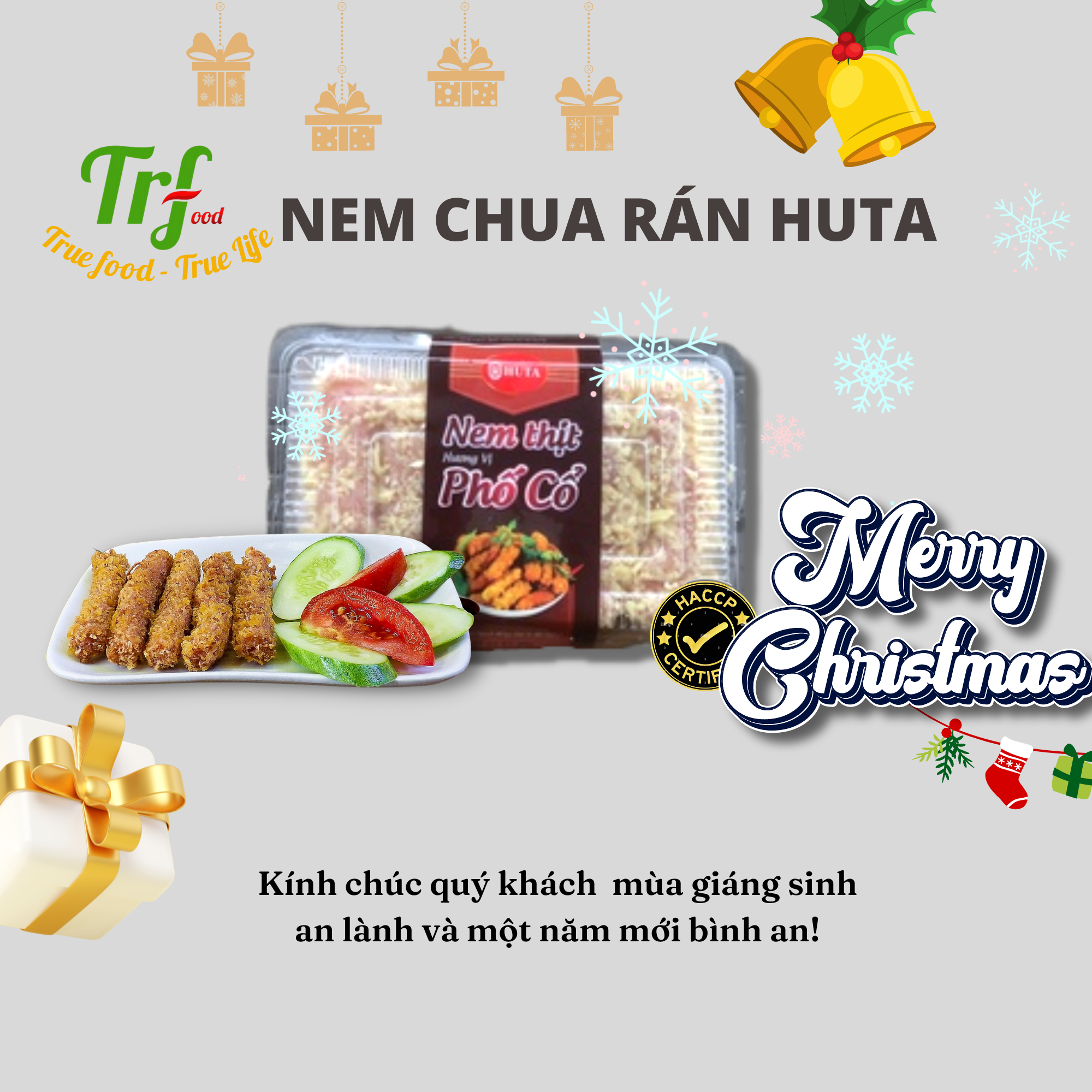 Nem chua rán Huta hộp 450g món chiên rán đơn giản ăn vặt ngon cho mọi người