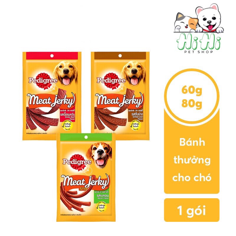 Snack cho chó Pedigree Meat Jerky-Thức ăn vặt cho chó Pedigree Meat Jerky