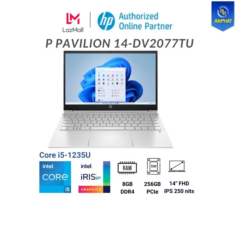 Laptop hp pavilion 14-dv2077tu 7c0w3pa