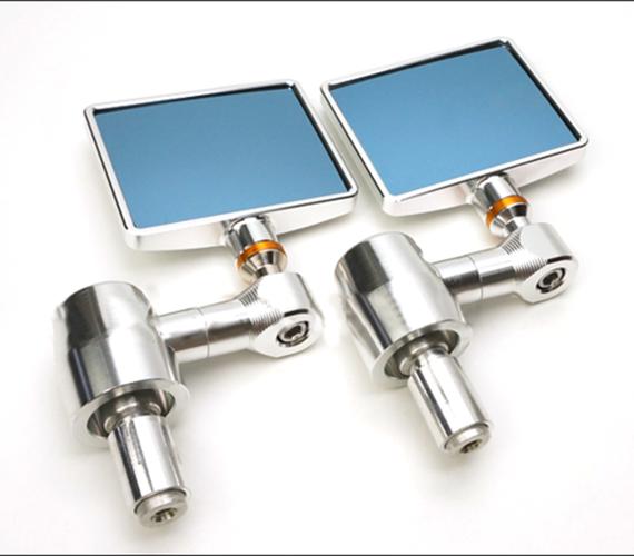 GƯƠNG CHIẾU HẬU GÙ VUÔNG XE MÁY MỘT CẶP LOẠI 1 MÀU BẠC