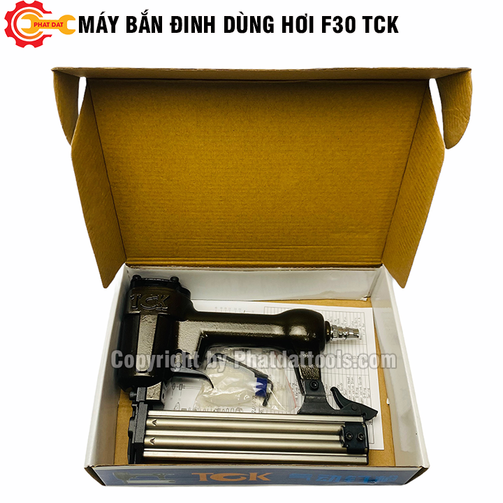 Máy bắn đinh dùng hơi f30 tck-máy bắn đinh gỗ f30-tặng kèm hộp 5000 đinh f30-bảo hành 6 tháng