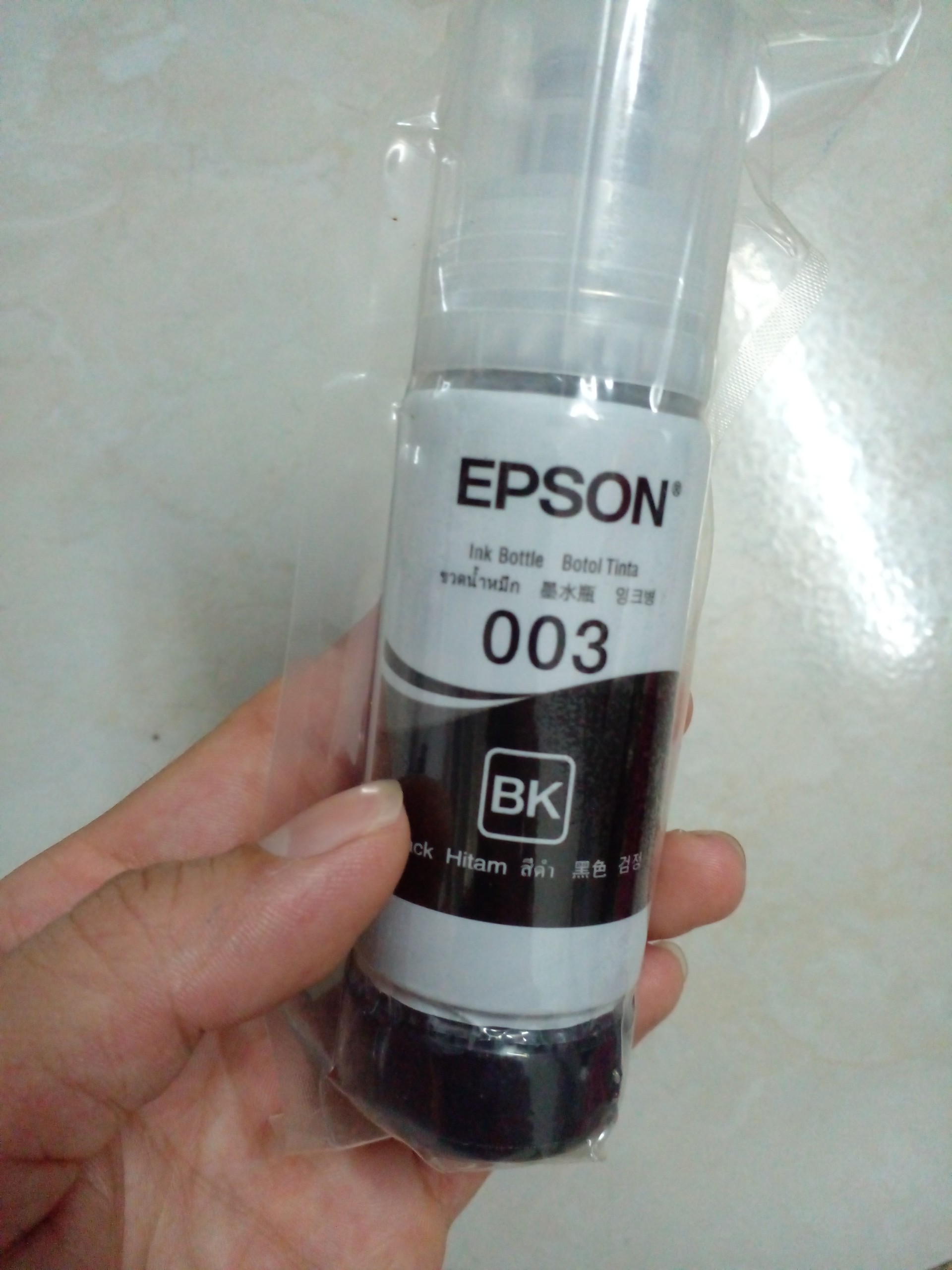 Mực in phun 003 epson màu đen bk cho epson l3110/ l3150/l1110/l4150