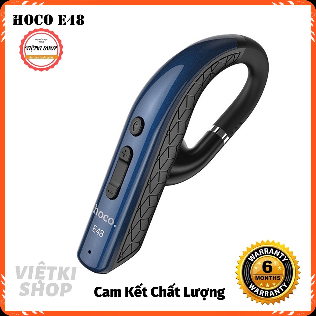Tai nghe bluetooth 1 bên v4.2 hoco e48 cho lái xe và chơi thể thao - hàng chính hãng