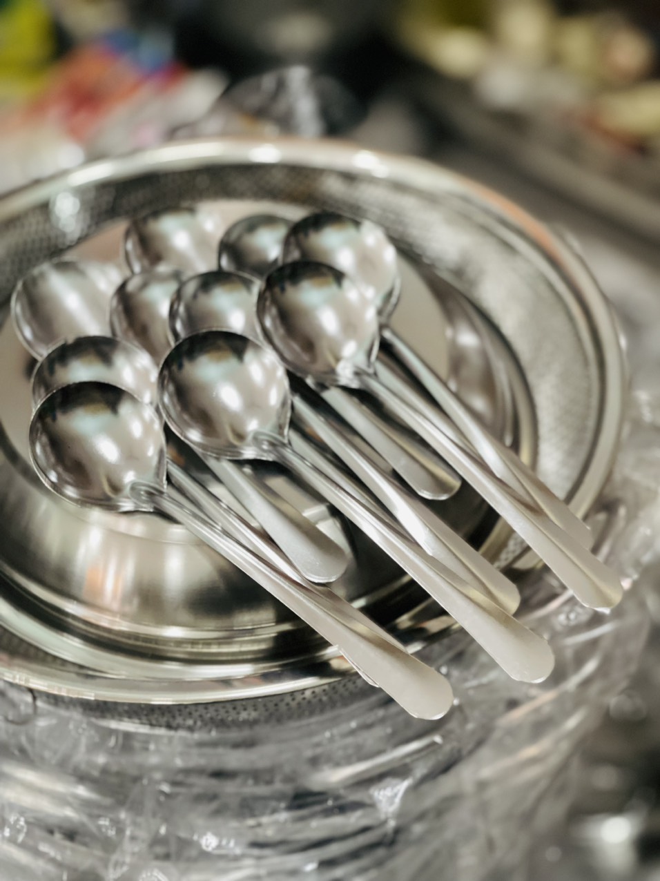 Giá sỉ 10 cái Muỗng súp tròn inox cao cấp