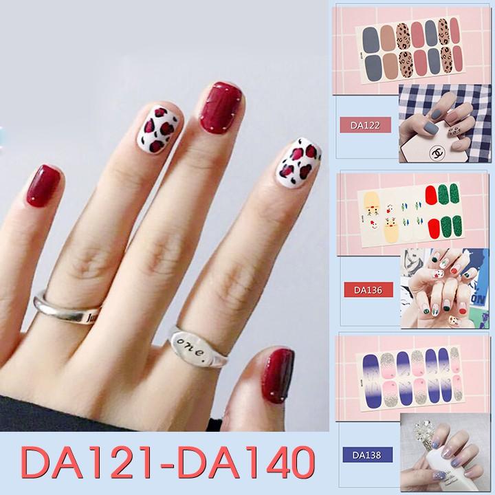 Tấm sticker đẹp mắt dùng dán trang trí móng tay mã DA121 - DA140