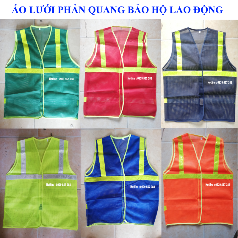 áo lưới phản quang bảo hộ lao động, áo lưới công trình