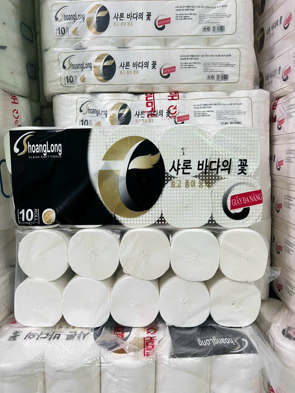 Giấy cuộn vệ sinh Hàn Quốc (10 cuộn)