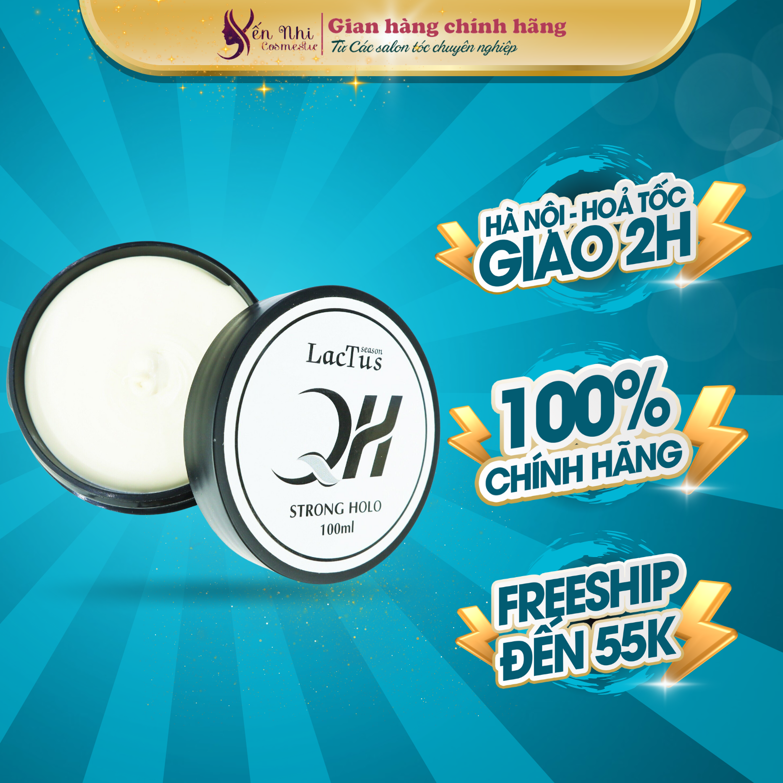 Sáp vuốt tóc nam nữ QH lactus season sáp vuốt tóc mềm gel clay wax nam nữ
