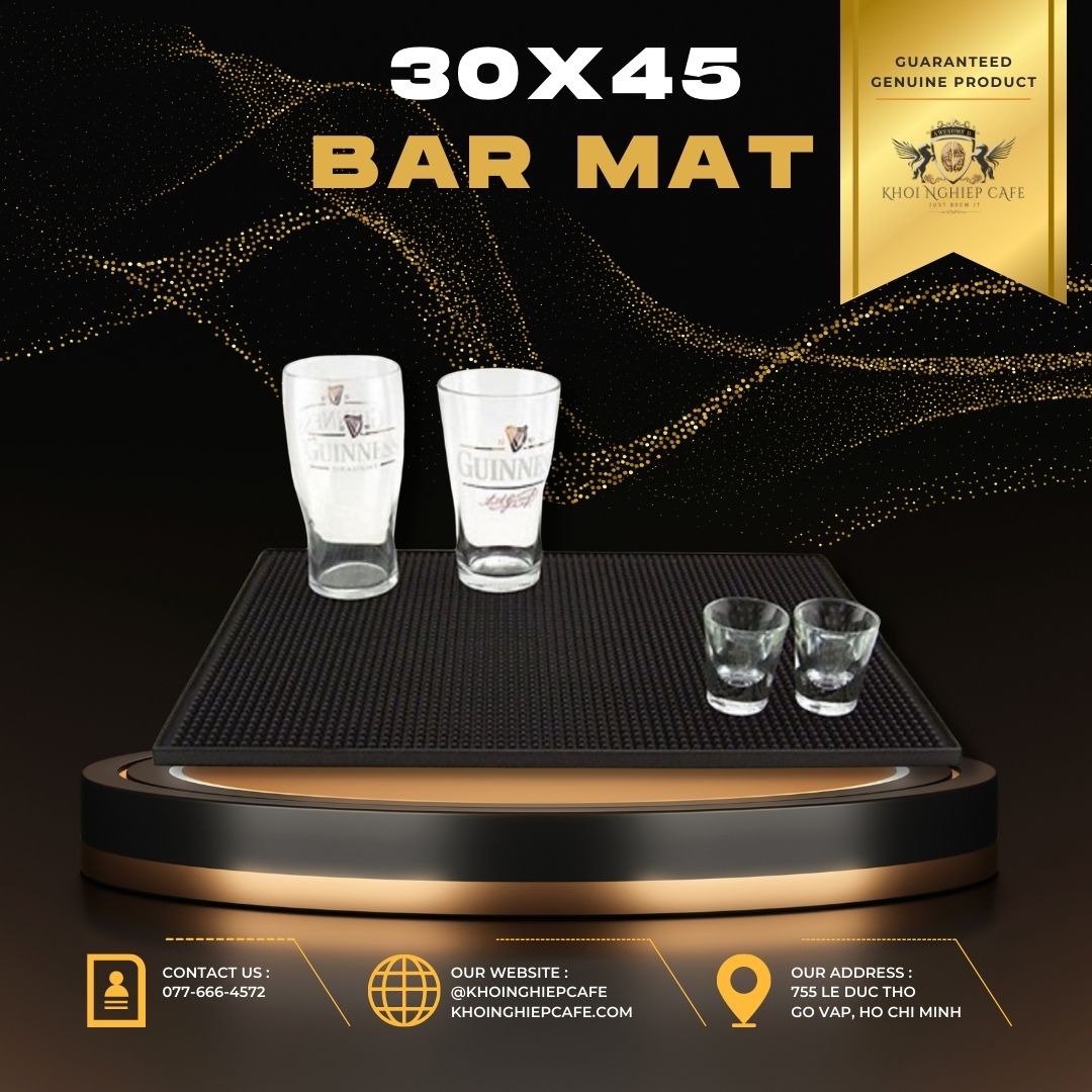 Thảm lót cao su quầy pha chế Rubber Bar Mat 30cmx45cm