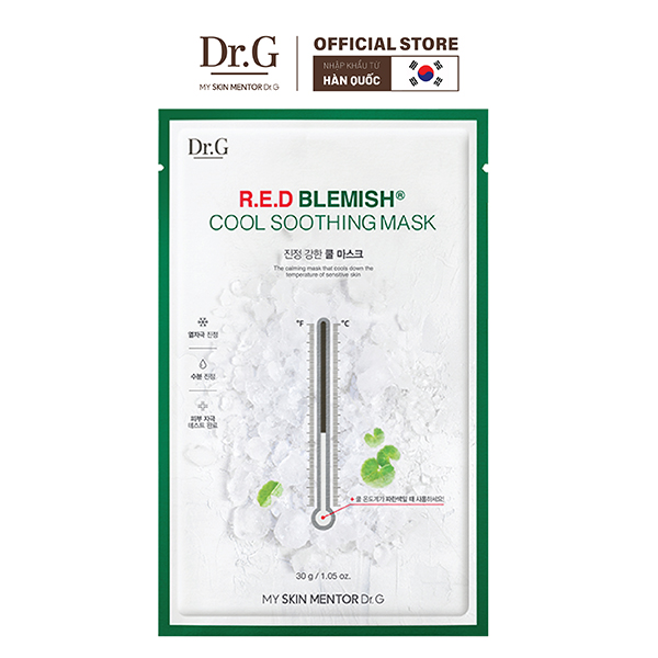 Quà tặng không bán mặt nạ giấy r.e.d blemish cool soothing mask 30g